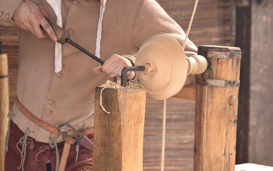 Medieval Woodworking Craftsman